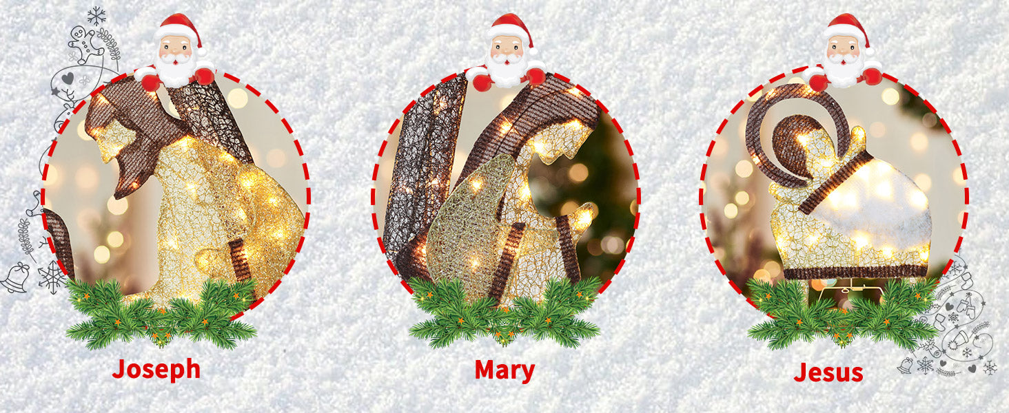 Christmas Nativity Scene Outdoor Decor