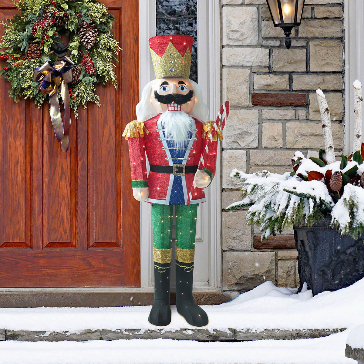 VEIKOUS Outdoor Nutcracker Decoration