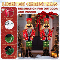 Outdoor nutcracker decor