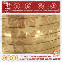 Veikous Outdoor Lighted Snowman Family for Yard, 3-Piece Snowman Set Christmas Decor with LED Lights, Ground Stakes