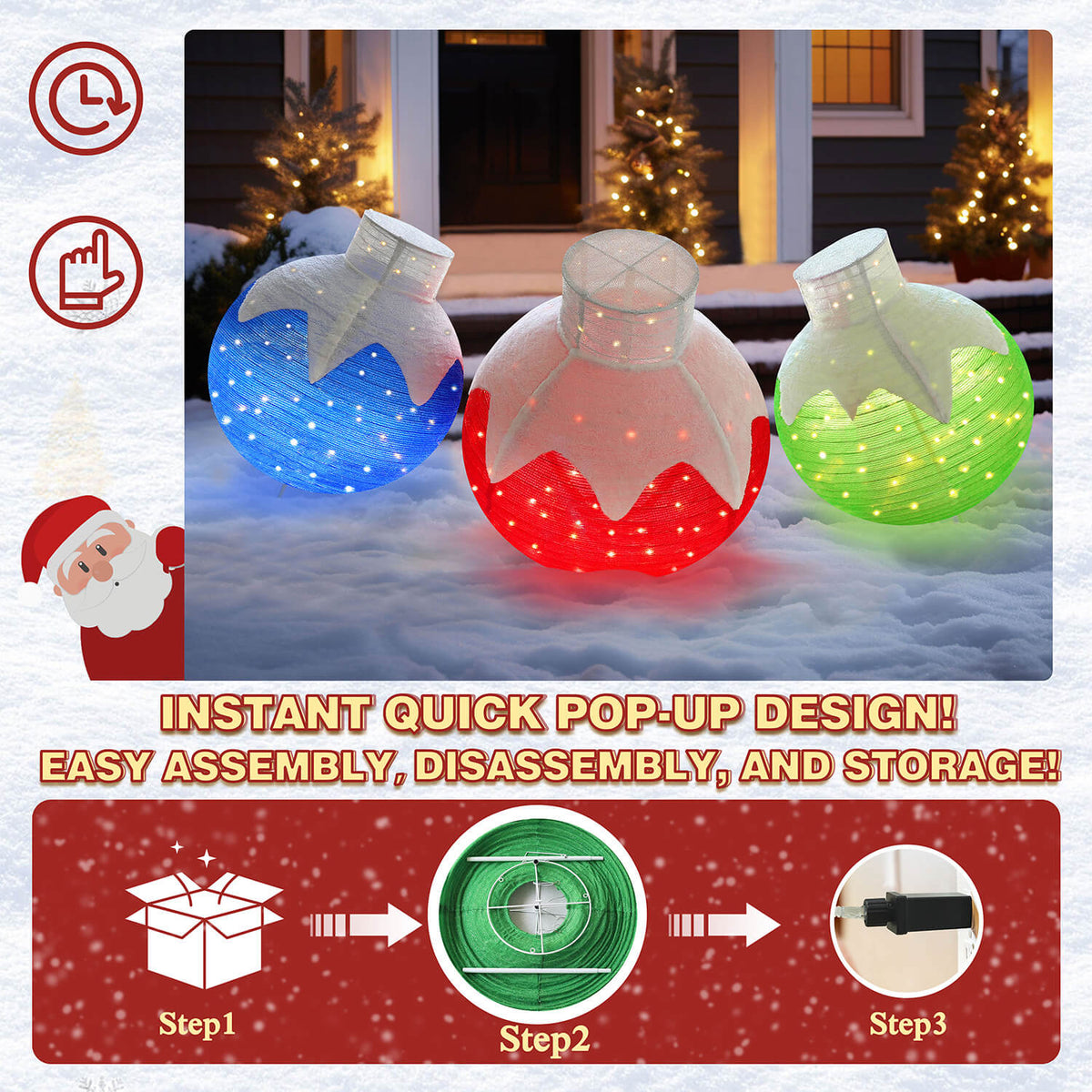 Christmas Ball Lights Outdoor