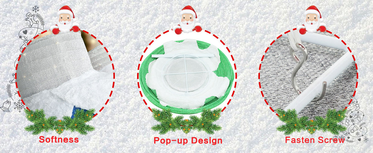 VEIKOUS Christmas Ball Lights Outdoor, Pop up Ornaments Decoration Set for Yard Holiday Decor