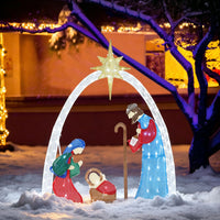 Outdoor Christmas decorations nativity