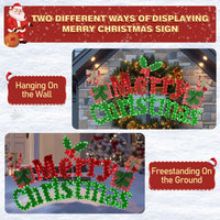 Pre-lit Merry Christmas Sign