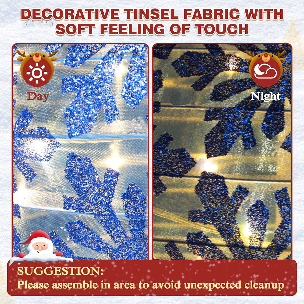 Pre lit stacked ornaments