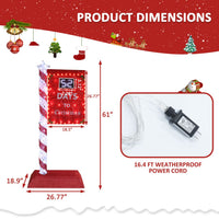 Veikous 5FT Countdown Christmas Sign for Home Garden