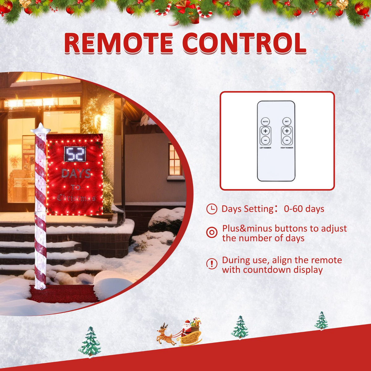 Electronic Christmas Lights and Decorations with Remote Control