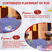 Christmas Sphere Lights for Patio Garden 