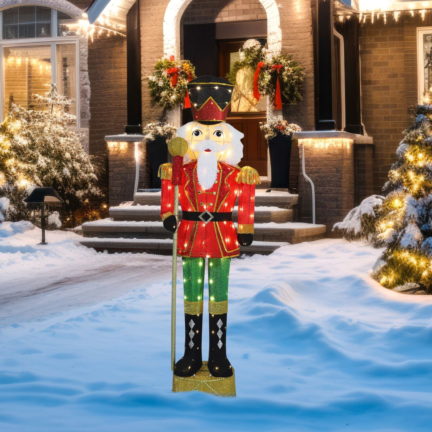 Veikous Christmas Outdoor Nutcracker Soldier - Thumbnail 5