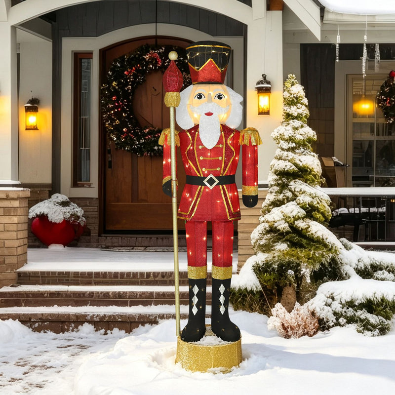 Light up nutcracker soldier