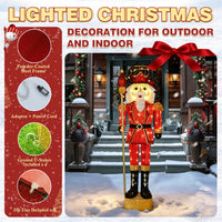 Outdoor Lighted Nutcracker Christmas Decoration