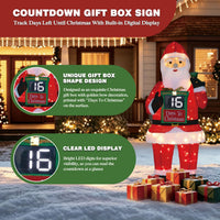 Veikous 5ft Lighted Santa Claus, Outdoor Christmas Santa Holiday Decoration w/ 145 LED