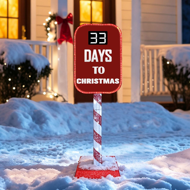 5 FT Veikous Christmas countdown sign