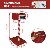 Veikous Mailbox Christmas Light, Lighted Letters To Santa Mail Box