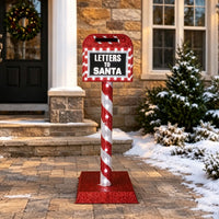 Veikous Mailbox Christmas Light, Lighted Letters To Santa Mail Box