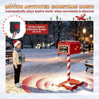 Veikous Mailbox Christmas Light, Lighted Letters To Santa Mail Box