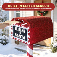 Veikous Mailbox Christmas Light, Lighted Letters To Santa Mail Box