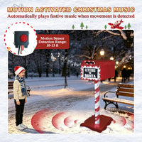 Christmas Mailbox with Motion Activated Christmas Music
