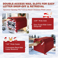 4.6ft Christmas mailbox with post