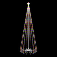 Veikous 12ft Christmas Cone Tree Light, Large Led Christmas Tree with 2 Lighting Modes, Dimmable Artificial Tree for Porch, Market