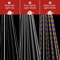 Veikous 12ft Christmas Cone Tree Light, Large Led Christmas Tree with 2 Lighting Modes, Dimmable Artificial Tree for Porch, Market