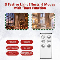 Veikous 12ft Christmas Cone Tree Light, Large Led Christmas Tree with 2 Lighting Modes, Dimmable Artificial Tree for Porch, Market
