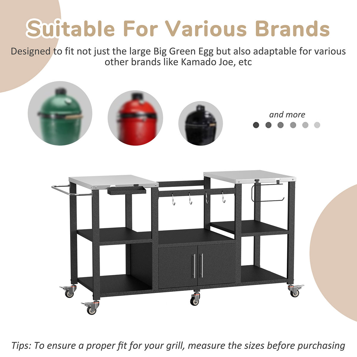 Multi-Functional BBQ Cart
