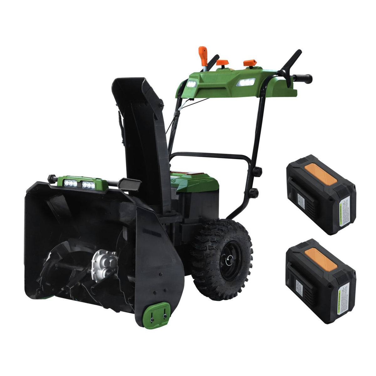 Veikous 24 Inch Cordless Snow Thrower, 56V Battery Snow Blower with LED Light