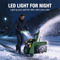 Veikous 24in Gas Snow Blower, Snow Thrower with 190° Rotatable Chute