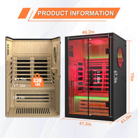 Veikous sauna room 47.2" x 43.5" x 75"