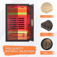 2 person infrared sauna indoor