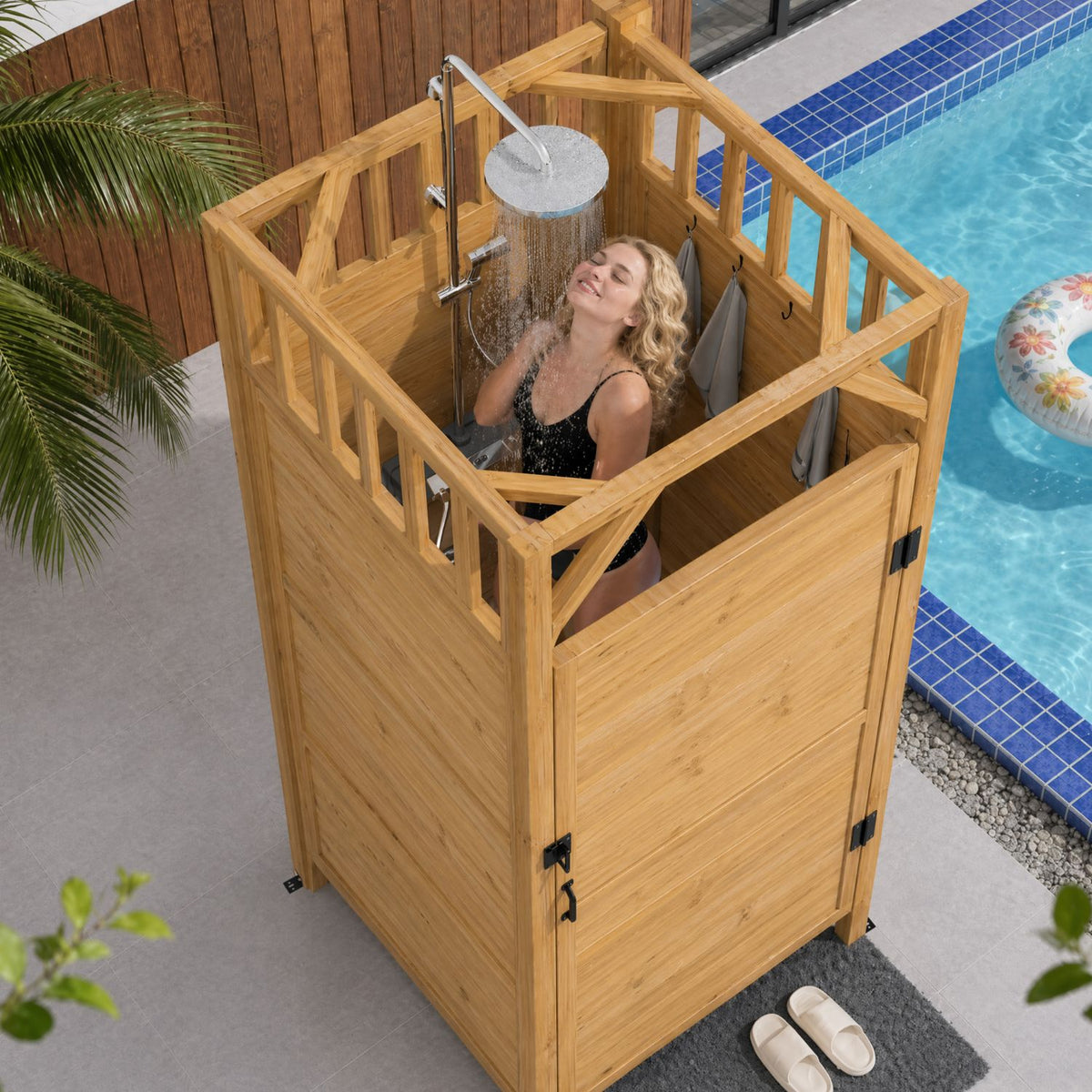 Spacious Privacy Stall with Locks
