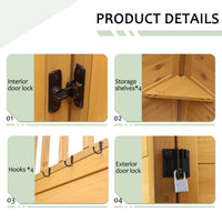 Outdoor Shower Enclosure with Lockable Door 
