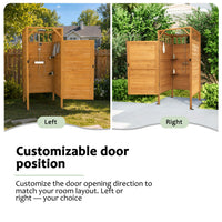 Wooden Shower Enclosure Kit, Customizable Door Position