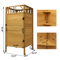 39"Wx39"Dx83"H Changing Room from Veikous
