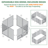 4.5 x 4.5 dog kennel outside