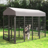 8ft dog kennel with roof