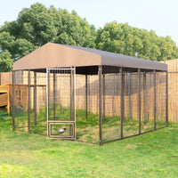 10 × 10ft large dog kennel with roof