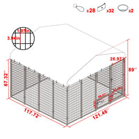 10x10FT Large Dog Kennel