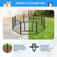 Veikous Metal Dog Playpen for Large/Medium/Small Dogs, Portable Pet Enclosure 8 Panels & 16 Panels