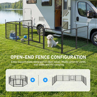 Veikous Metal Dog Playpen for Large/Medium/Small Dogs, Portable Pet Enclosure 8 Panels & 16 Panels