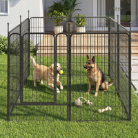 Veikous Metal Dog Playpen for Large/Medium/Small Dogs, Portable Pet Enclosure 8 Panels & 16 Panels