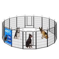 Veikous Metal Dog Playpen for Large/Medium/Small Dogs, Portable Pet Enclosure 8 Panels & 16 Panels