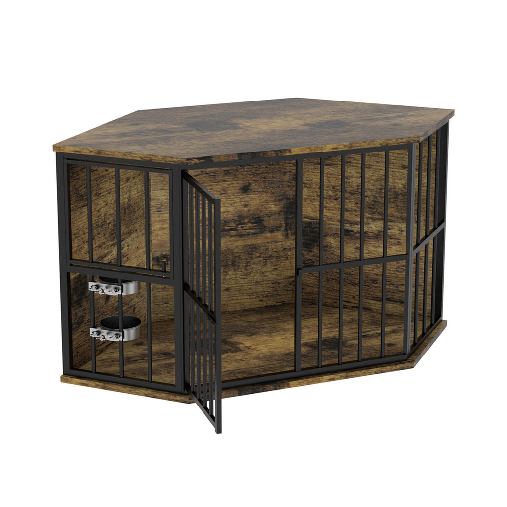 Corner pet crate best sale