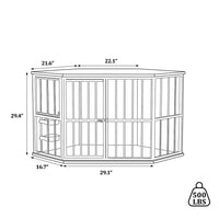 VEIKOUS Corner Dog Crate