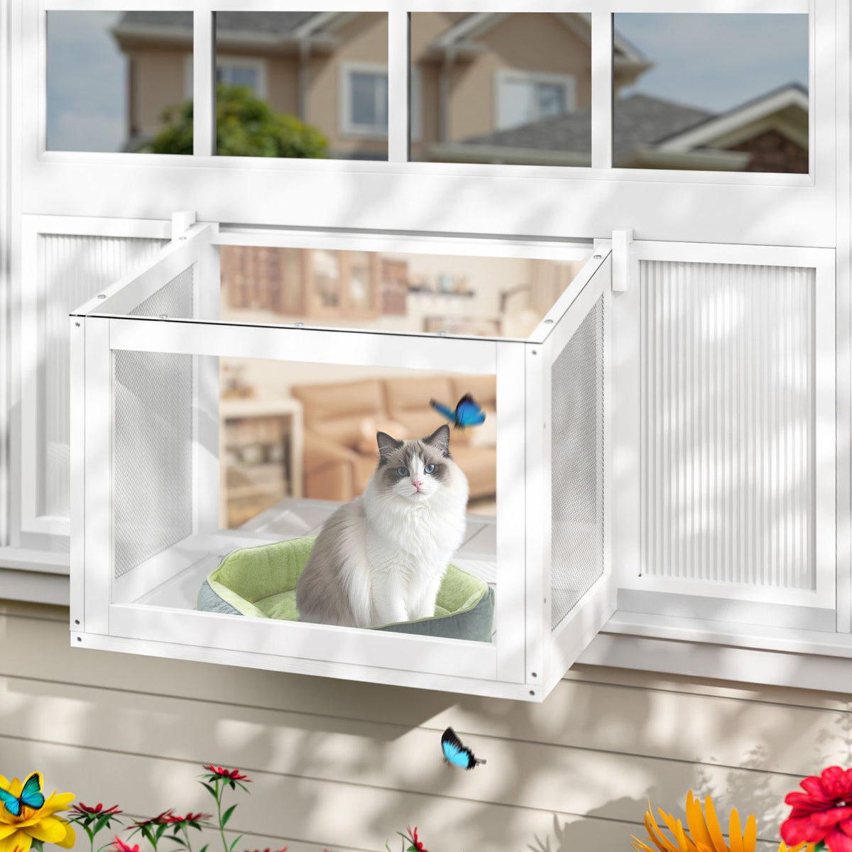 Plexiglass Cat Window Box for Indoor Cats