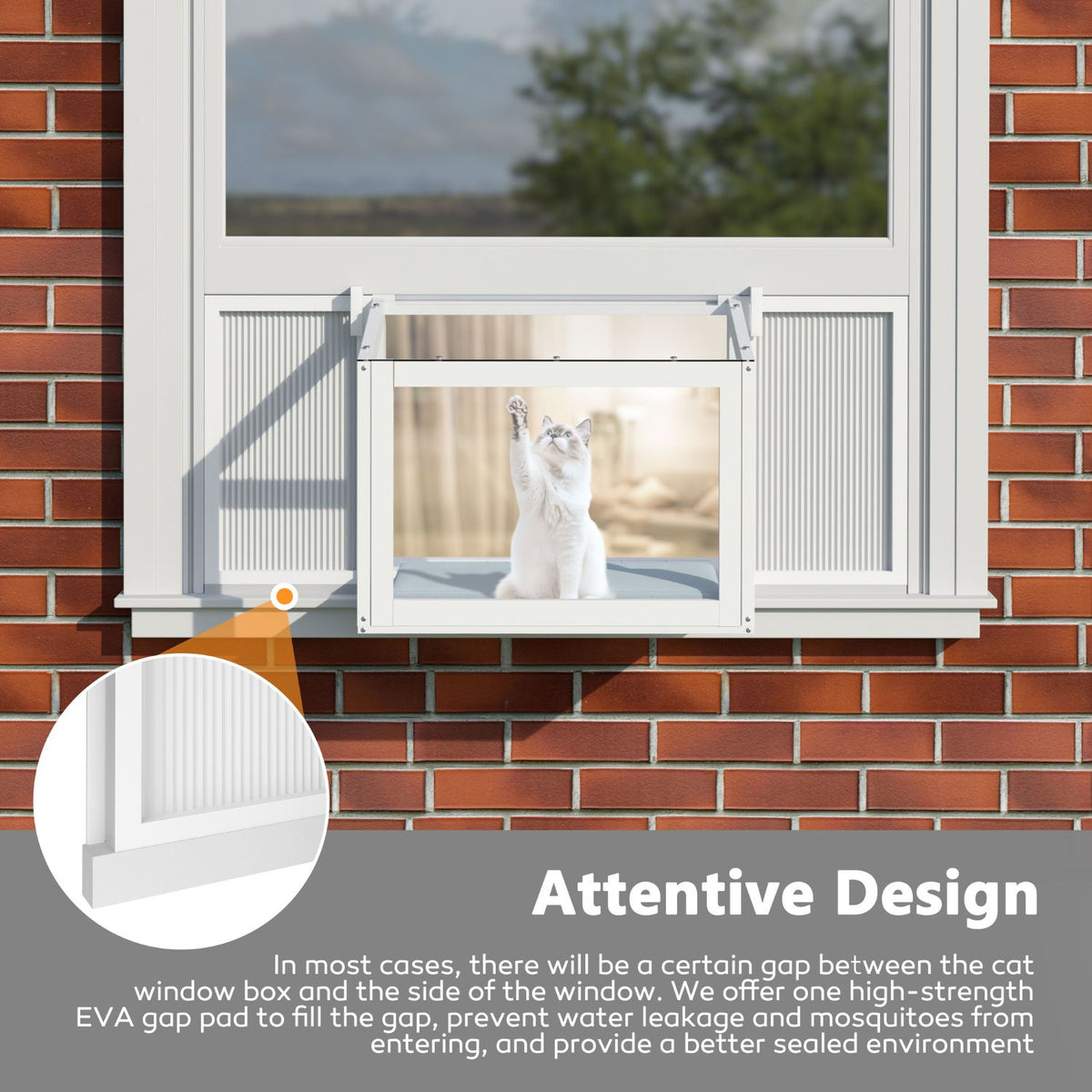 cat window perch with Eva gap pad