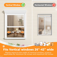 Cat Enclosures for Vertical Windows 26"–42"