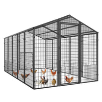 Metal Chicken Coop for 15 Chickens
