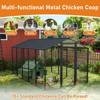 chicken coop with metal roof